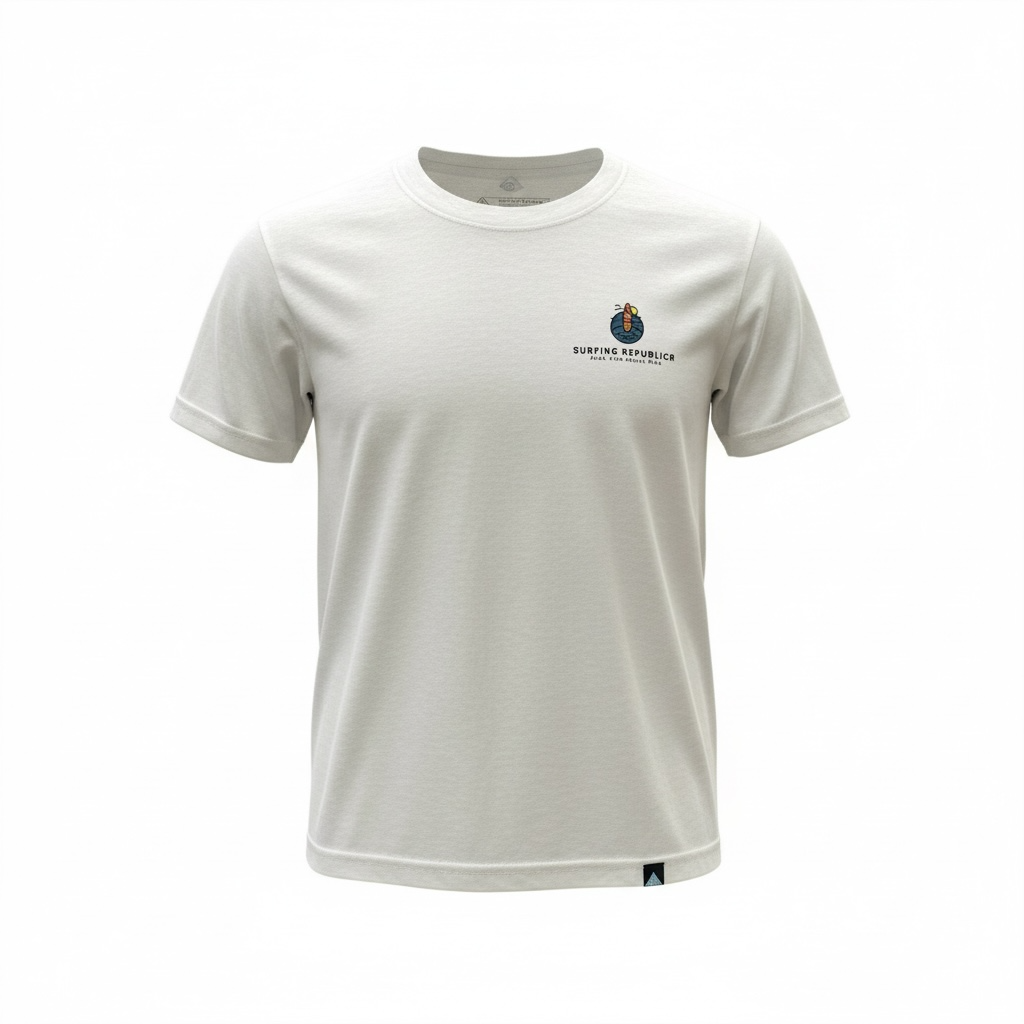 Camiseta blanca niño Surfing Republica modelo Surfboard