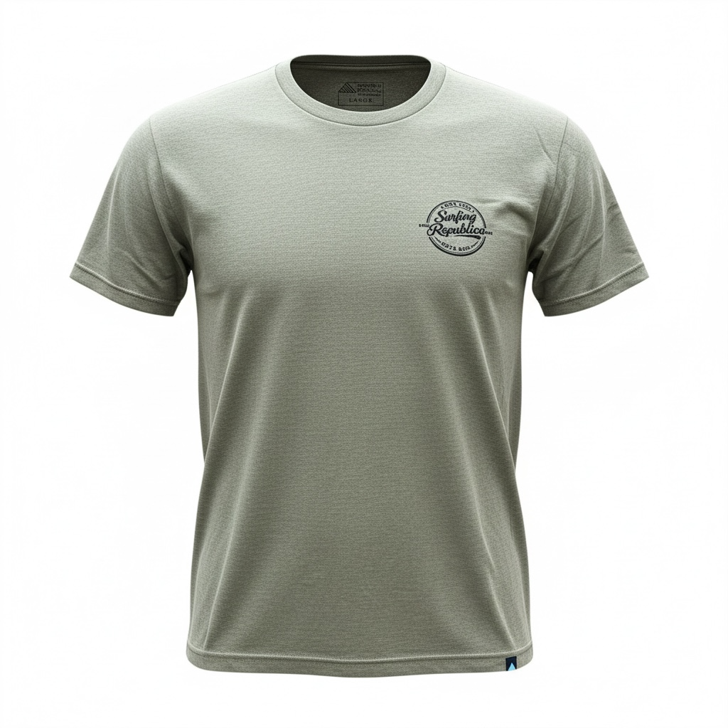 Camiseta verde olivo modelo Stamp