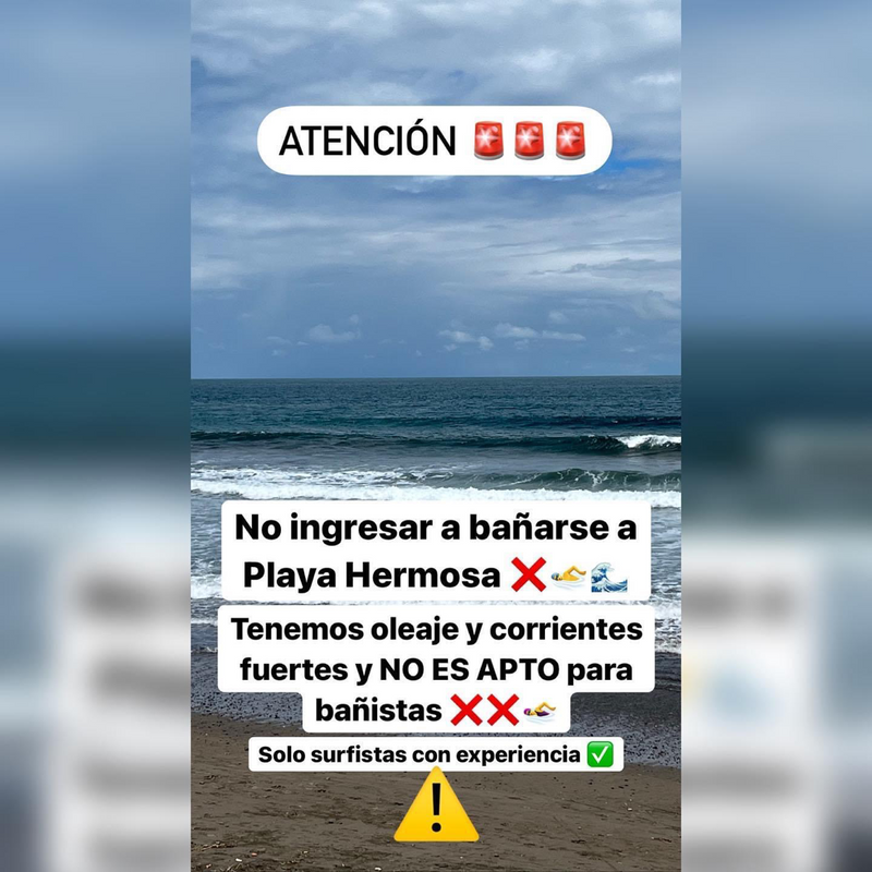 Surfing Republica - Guardavidas de Garabito indican que Playa Hermosa no es apto para bañistas o surfistas sin experiencia