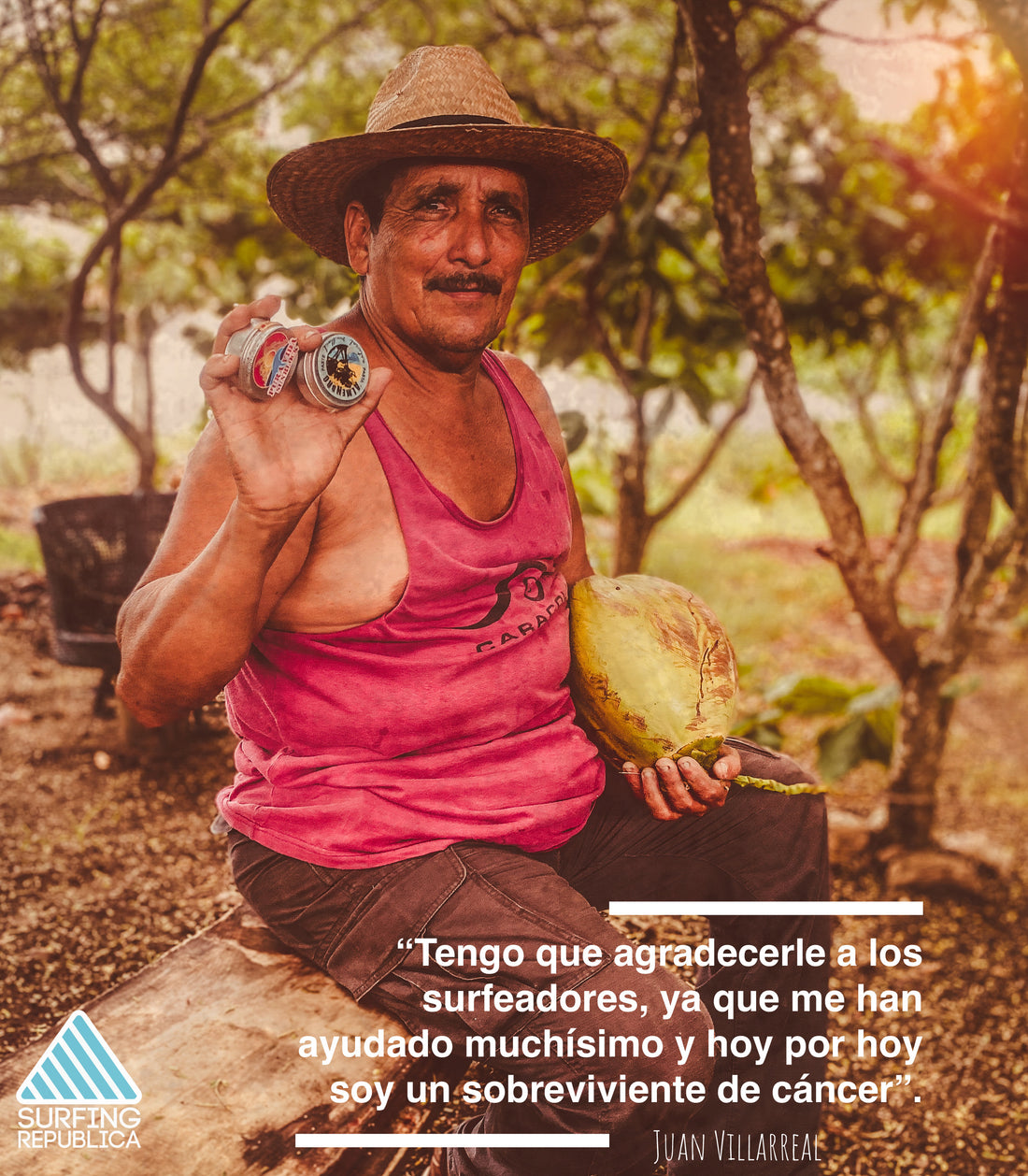 Surfing Costa Rica - Don Juan, un sobreviviente de cáncer que se gana la vida vendiendo pipas en Playa Hermosa