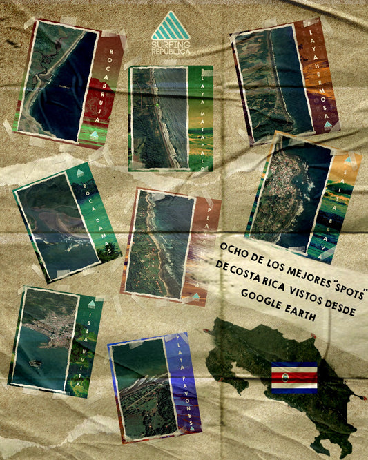 Surfing Costa Rica - Ocho de los mejores “spots” de Costa Rica vistos desde Google Earth