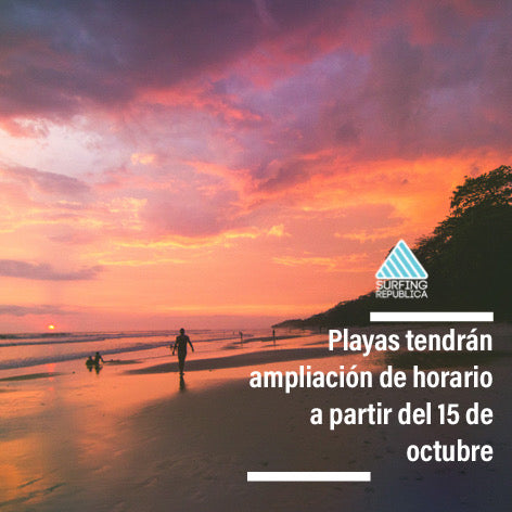 Surfing Costa Rica - Playas tendrán ampliación de horario a partir del 15 de octubre