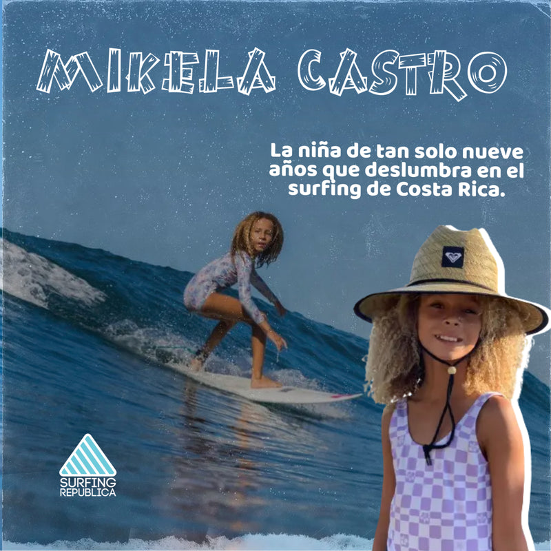 Surfing Republica - Mikela Castro, la niña de tan solo nueve años que deslumbra en el surfing de Costa Rica