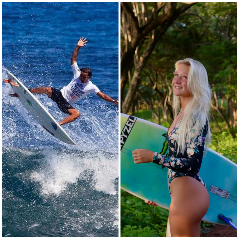 Surfing Republica - Rubiana Brownell y Óscar Urbina son los representantes ticos mejor ranqueados del ALAS Pro Tour