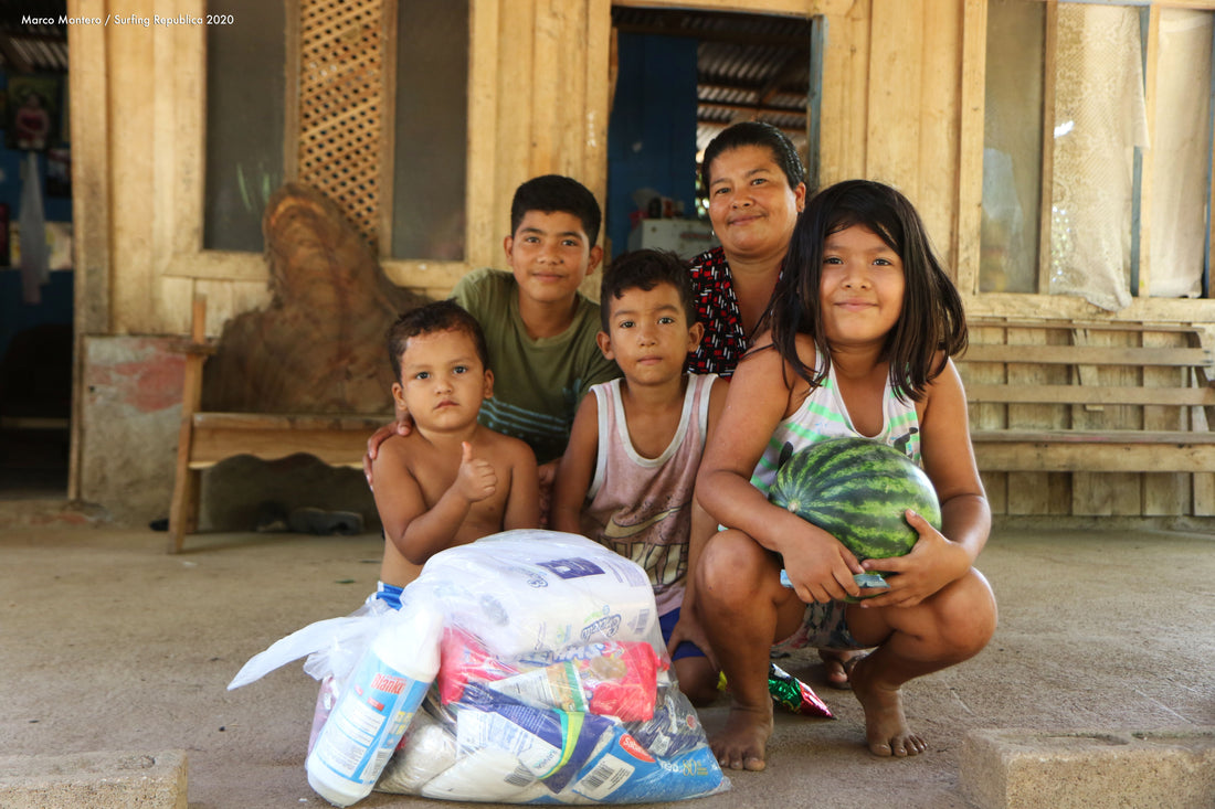 Surfing Costa Rica - Surfeadores Unidos por Costa Rica entregan víveres a familias necesitadas en Isla Chira