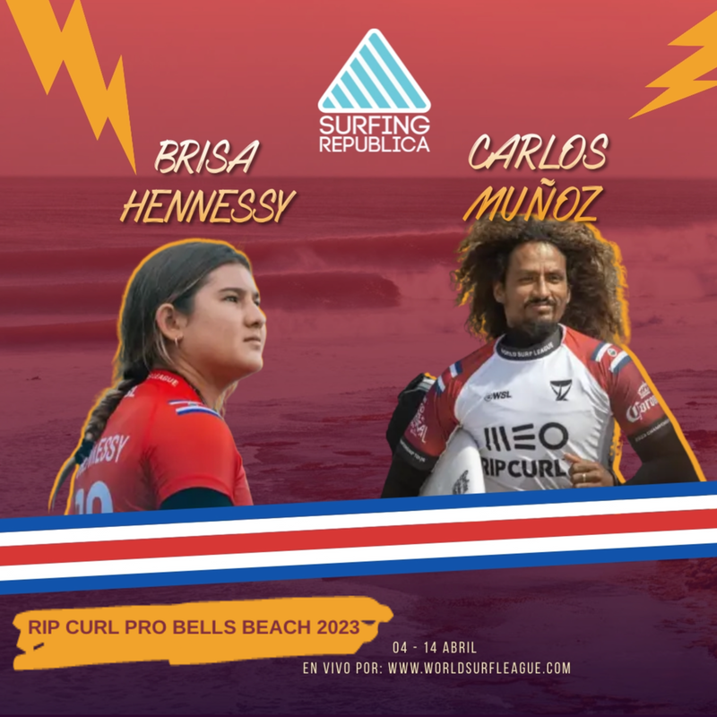 Surfing Republica - Ticos deberán superar rivales australianos y estadounidenses en su primer heat en el Rip Curl Pro Bells Beach 2023