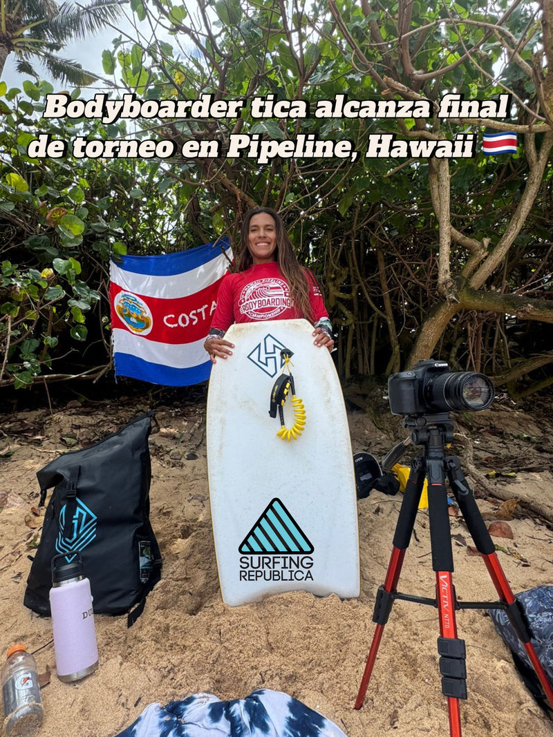 Bodyboarder Dulce Aguero alcanza final en Pipeline, Hawaii