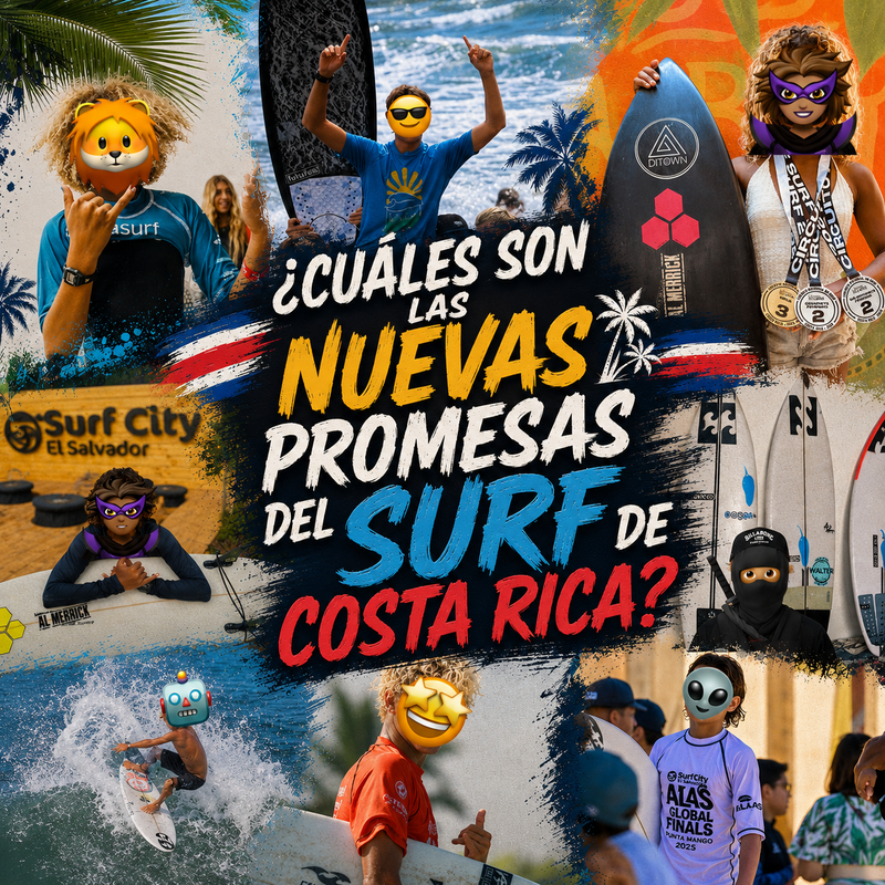 Cuáles son las nuevas promesas del surf de Costa Rica?