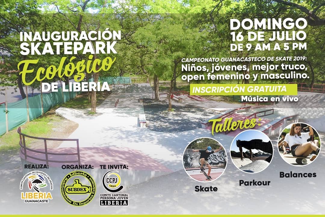 SKATEPARK ECOLOGICO SE ESTRENA EN LIBERIA