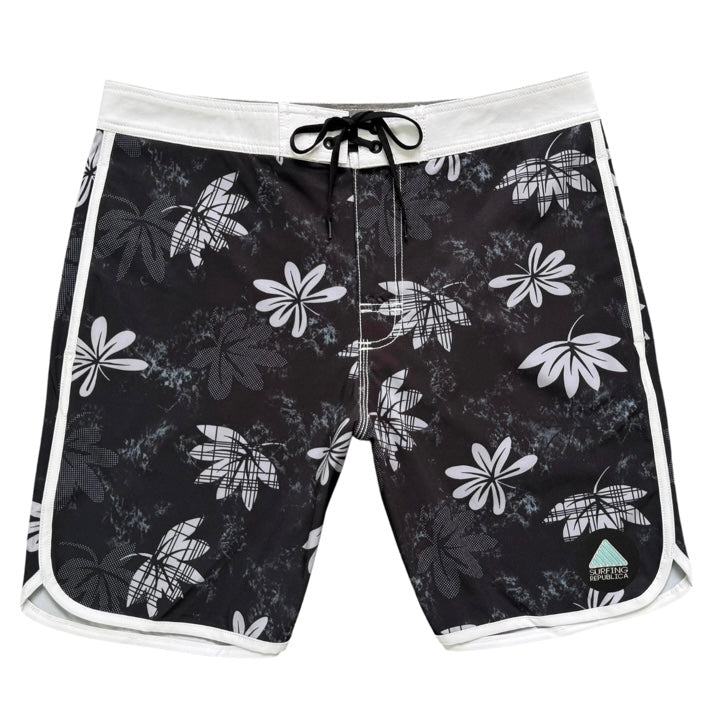 Boardshort de surf White Leaves