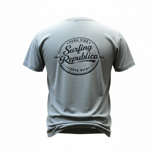 Camiseta gris modelo Stamp