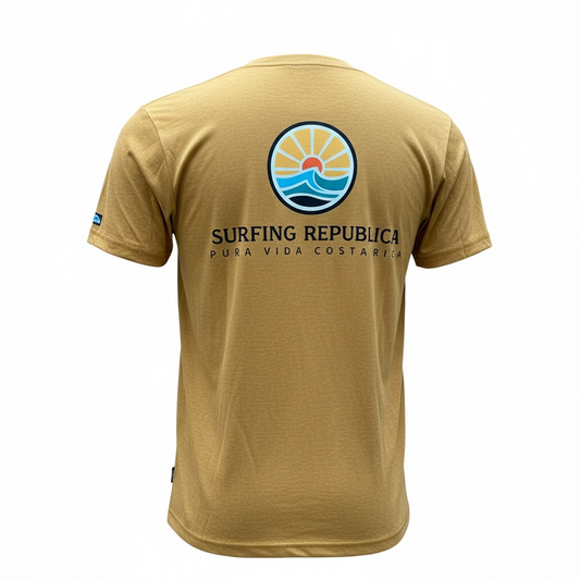 Camiseta amarillo mostaza modelo Yellow Sun