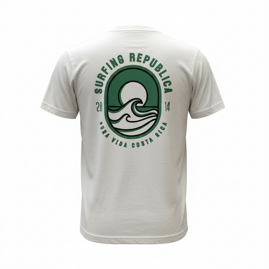 Camiseta blanca niño modelo White Wave