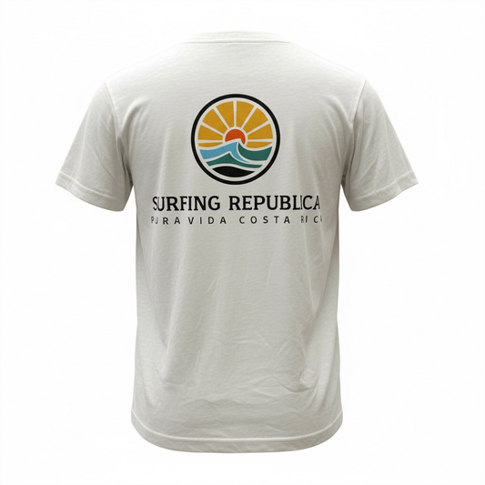Camiseta blanca niño modelo Yellow Sun