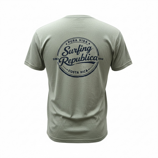 Camiseta verde olivo modelo Stamp