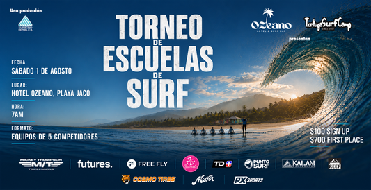 Registro Torneo de Escuelas de Surf | Jacó, Costa Rica