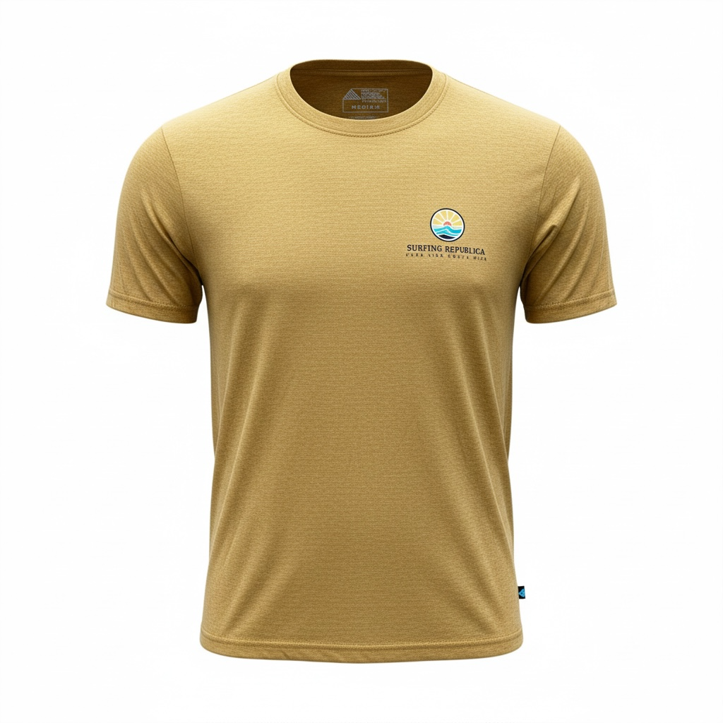 Camiseta amarillo mostaza modelo Yellow Sun